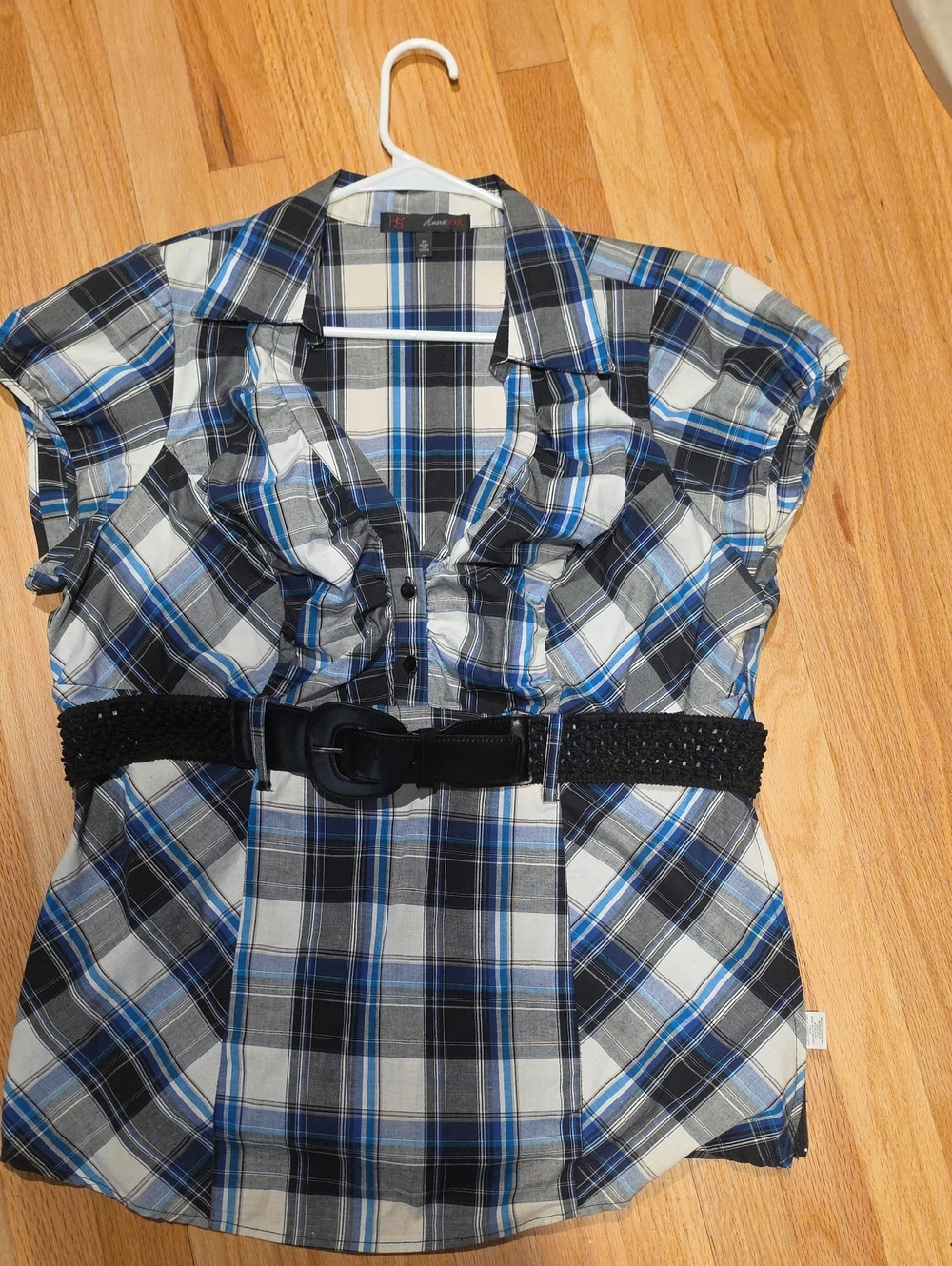 HeartSoul 3x Plaid Button-Up Top